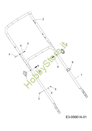 Picture of Manubrio LR 55 VBX 4-IN-1 Cat. 2011 Rasaerba