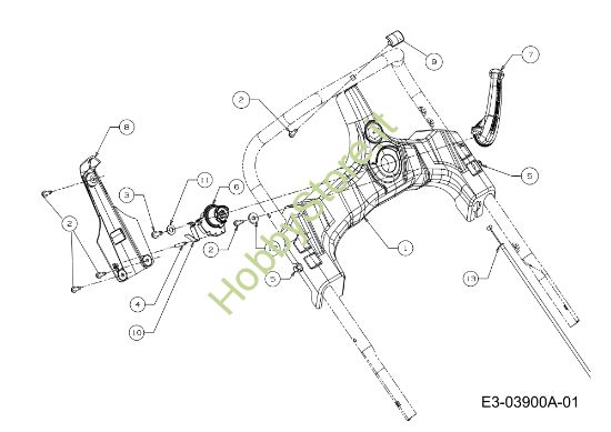 Picture of Plancia comandi LR 55 VBX 4-IN-1 Cat. 2011 Rasaerba