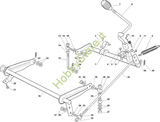 Picture of Sollevamento piatto di taglio EF 63C/6,5V Cat.2011 Trattorino