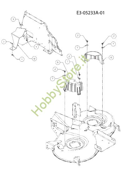 Picture of Protezione cinghie (13BG49KE637) KOMMAND 92/16 H Cat. 2011 (13XXXXXX637) Trattorino