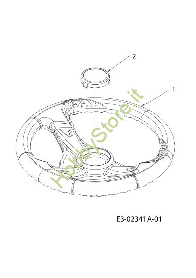 Picture of Volante KOMMAND 105/17,5 H Cat. 2011 (13XXXXXX637) Trattorino