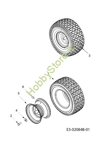 Picture of Ruote posteriori KOMMAND 92/13 T Cat. 2011 Trattorino