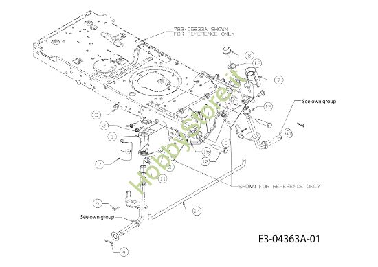Picture of Assale anteriore (1/2) KOMMAND 92/15,5 H Cat. 2011 Trattorino