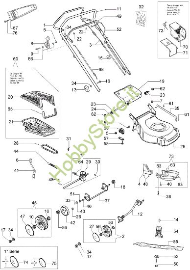 Picture of Esploso (Da giugno '07) LR 53 TBX Rasaerba