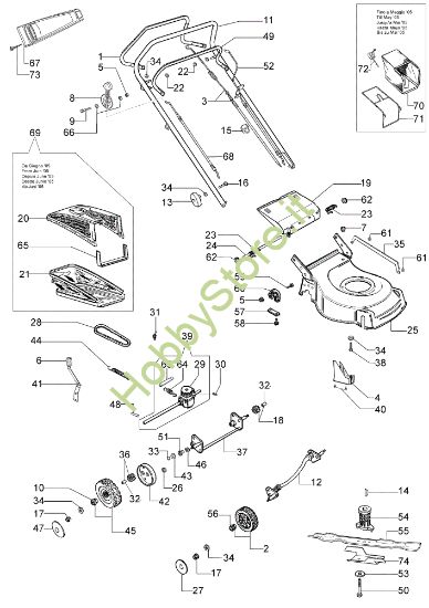 Picture of Esploso (Da marzo '02) LR 53 TBX Rasaerba