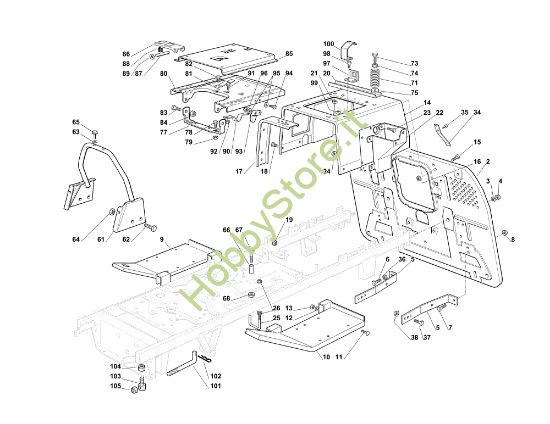 Picture of Telaio EF 102C/18,5H Cat.2011 Trattorino