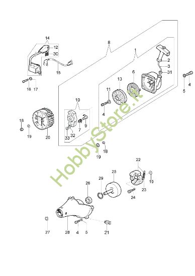 Picture of Avviamento e frizione STARK 4400 BP (Euro 2) Decespugliatore