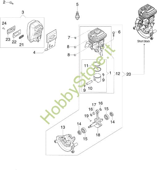 Picture of Motore SA 2700 BP Soffiatore