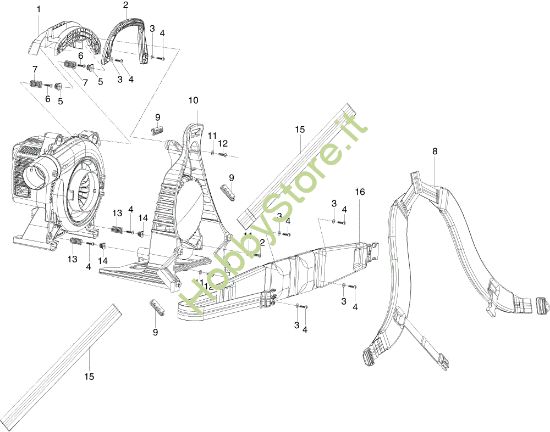 Picture of Telaio SA 2700 BP Soffiatore