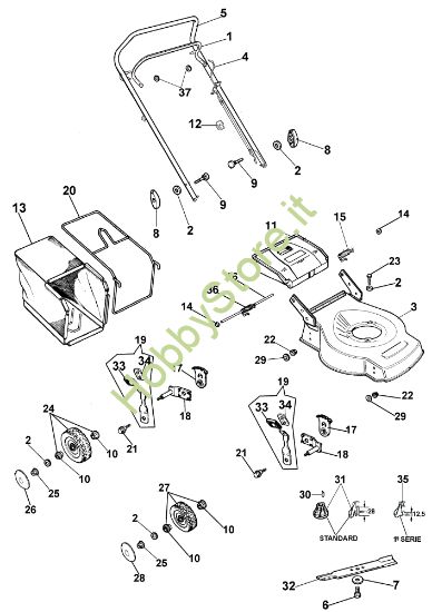 Picture of Esploso LR 43 PA Rasaerba