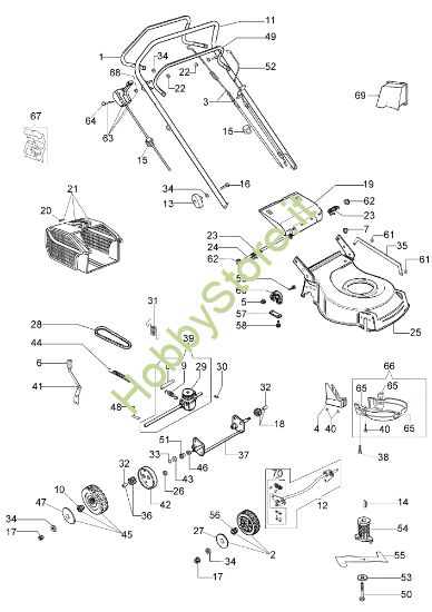 Picture of Esploso ESSENTIAL LR 53 TK (K650) Rasaerba