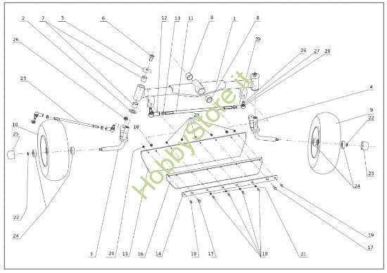 Picture of Assale anteriore TUAREG 92 EVO Cat.2011 Trattorino
