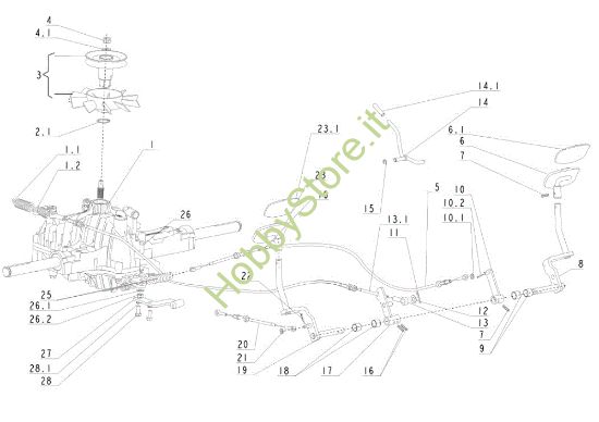 Picture of Trasmissione (1/2) TUAREG 92 EVO Cat.2011 Trattorino