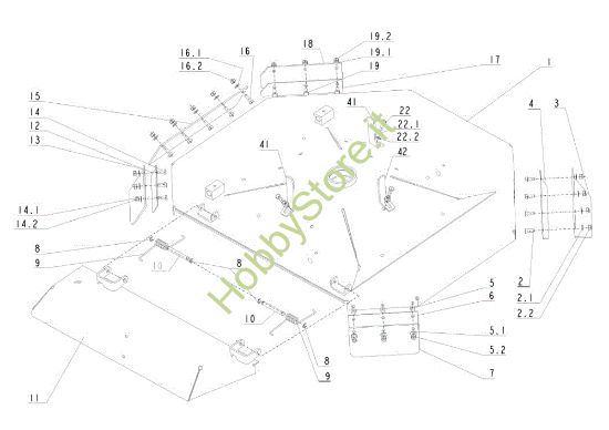 Picture of Piatto di taglio (1/2) TUAREG 92 EVO Cat.2011 Trattorino
