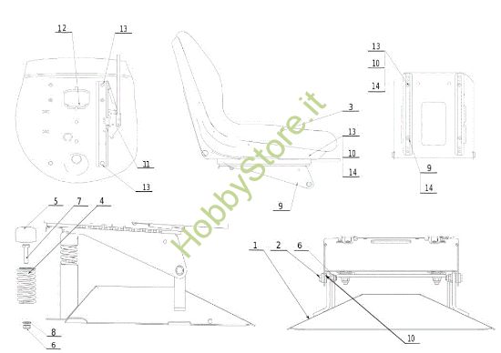 Picture of Cofano (1/2) TUAREG 92 4x4 EVO Cat.2011 Trattorino