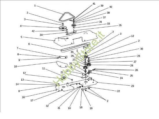 Picture of Piatto di taglio (2/2) EF 106J/16H Cat.2011 Trattorino
