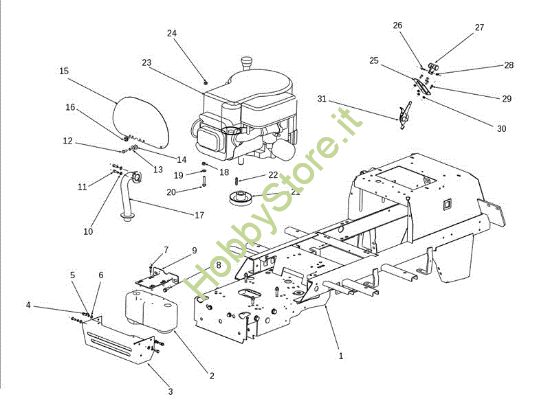 Picture of Motore EF 106J/17,5H Cat.2011 Trattorino