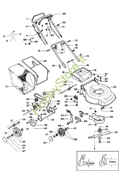 Picture of Esploso completo LR 47 TA Rasaerba