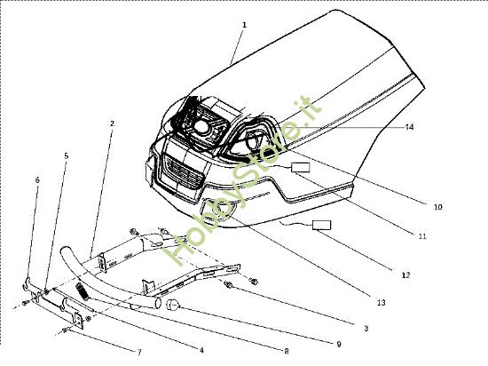 Picture of Cofano (1/3) EF 106J/18H Cat.2011 Trattorino