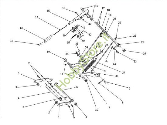 Picture of Regolazione piatto di taglio EF 106J/24H 4X4 Cat.2011 Trattorino