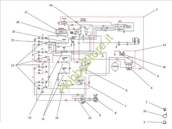 Picture of Schema elettrico EF 106J/24H 4X4 Cat.2011 Trattorino