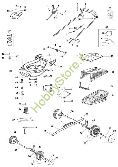 Picture of Esploso AR 48 PK (K650) Rasaerba