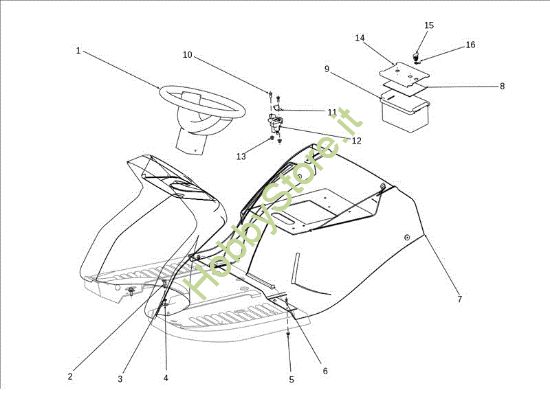 Picture of Cofano (3/3) EF 124J/22H Cat.2011 Trattorino