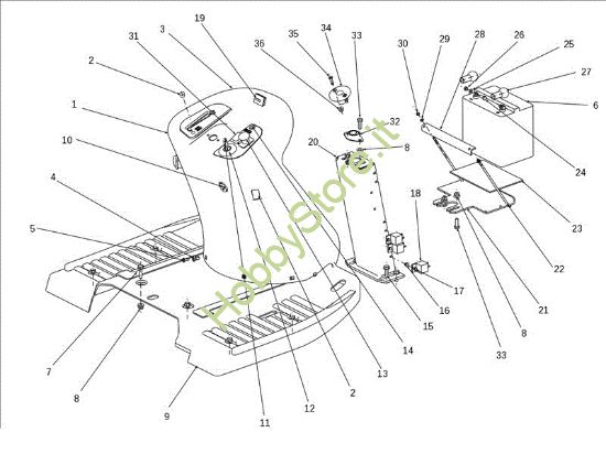 Picture of Cruscotto EF 124J/22H Cat.2011 Trattorino