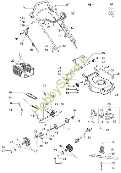 Picture of Esploso LR 44 TK (K500) Rasaerba