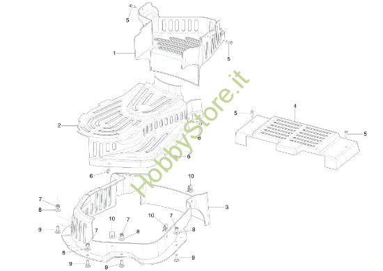 Picture of Protezione cinghia (Solo per mercato francese) ZEPHYR 72/13 H (4in1) e EURO 5 Trattorino