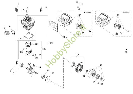 Picture of Motore MT 6500 Motosega