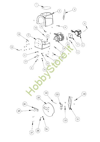 Picture of Esploso 2 BT 2500 E Biotrituratore