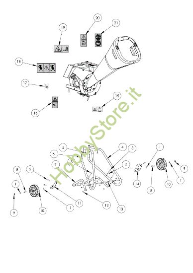 Picture of Esploso 1 BT 3000 Biotrituratore