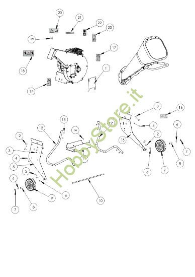 Picture of Esploso 1 BT 4000 Biotrituratore