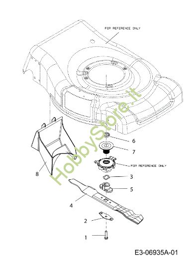 Picture of Gruppo lame LR 55 VBX 4-IN-1 Cat. 2012 Rasaerba