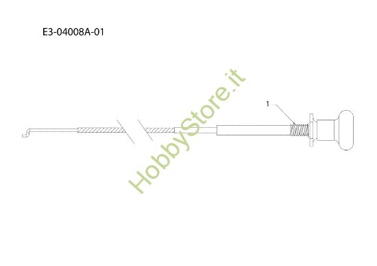 Picture of Cavo starter KOMMAND 80/12,5 T Cat. 2012 Trattorino