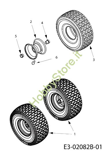 Picture of Ruote anteriori KOMMAND 80/12,5 T Cat. 2012 Trattorino