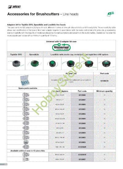 Picture of Adattatori Attrezzi da taglio