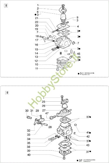 Picture of Carburatore WT-442C, C1Q-E7A 8300 Decespugliatore