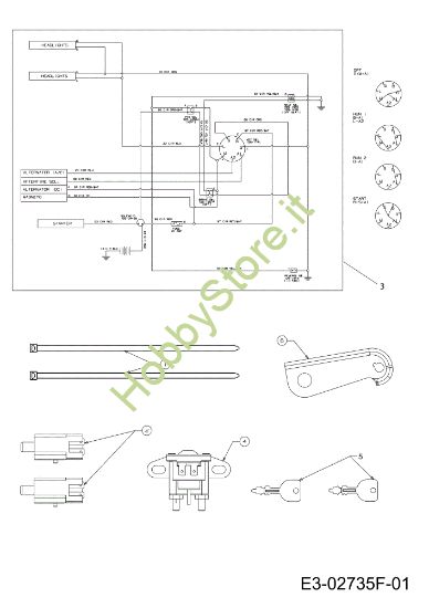 Picture of Schema elettrico (1/2) STORM 108/15,5 T Cat.2012 Trattorino