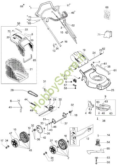 Picture of Esploso LR 48 TBQ COMFORT PLUS Rasaerba