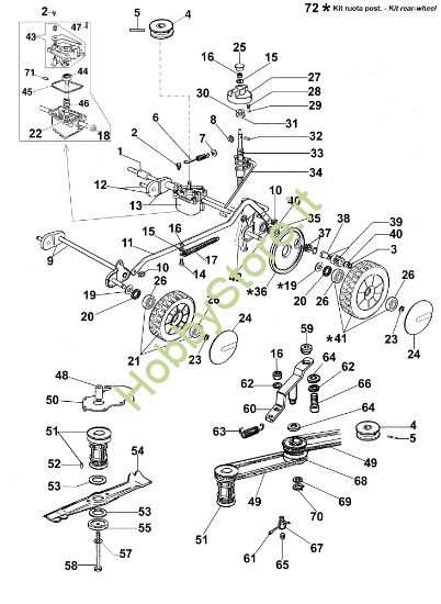 Picture of Gruppo assale MR 474 TBV Rasaerba