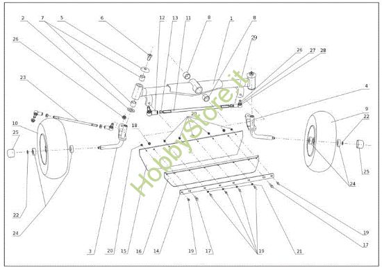 Picture of Assale anteriore CROSS JET UNIVERT TUAREG 92/18 Trattorino (solo per il mercato francese)
