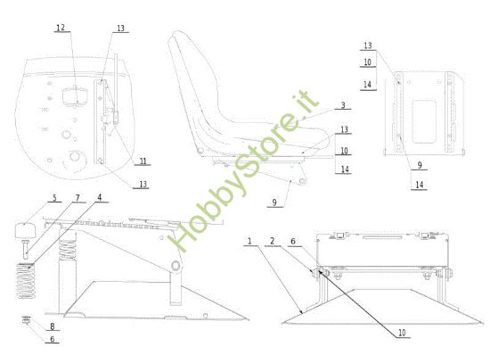 Picture of Cofano (1/2) CROSS JET UNIVERT TUAREG 92/18 Trattorino (solo per il mercato francese)