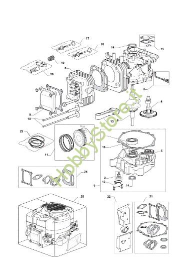 Picture of Gruppo motore EF 101C/16K H Cat.2012 Trattorino