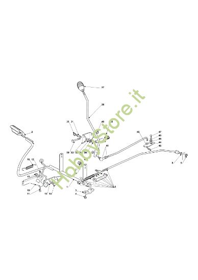 Picture of Comando freno EF 101C/16K M Cat.2012 Trattorino