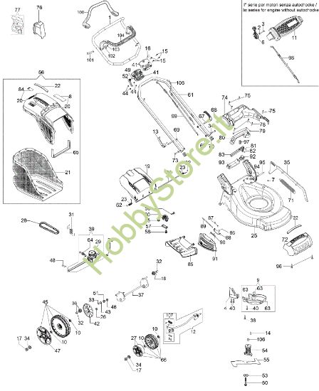 Picture of Esploso LR 53 THX ALLROAD EXA 4 Rasaerba