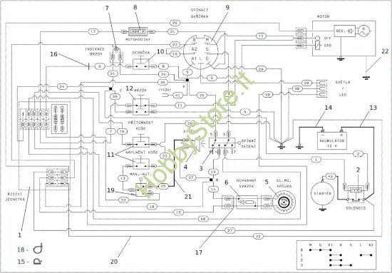 Picture of Schema elettrico EF 106J/15,5H Cat.2012 Trattorino