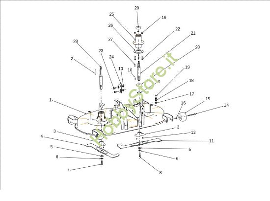 Picture of Piatto di taglio (1/3) EF 106J/18H Cat.2012 Trattorino