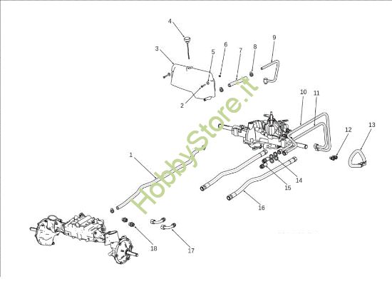 Picture of Circuito idraulico EF 106J/24H 4X4 Cat.2012 Trattorino